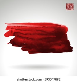 Brush stroke and texture. Grunge vector abstract hand - painted element. Underline and border.