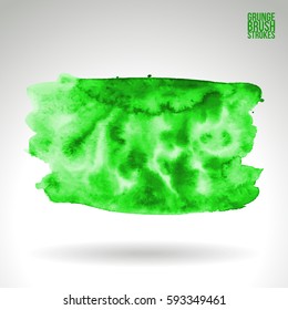 Brush stroke and texture. Grunge vector abstract hand - painted element. Underline and border.