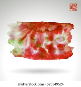 Brush stroke and texture. Grunge vector abstract hand - painted element. Underline and border.