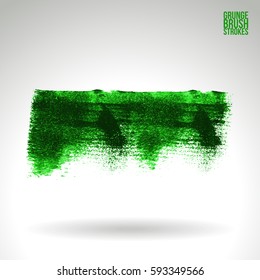 Brush stroke and texture. Grunge vector abstract hand - painted element. Underline and border.