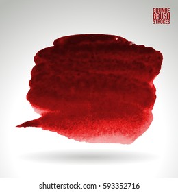 Brush stroke and texture. Grunge vector abstract hand - painted element. Underline and border.