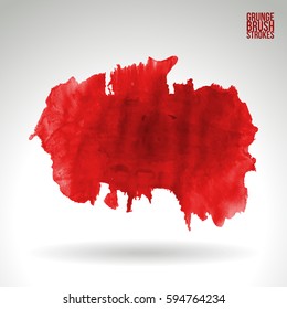 Brush stroke and texture. Grunge vector abstract hand - painted element. Underline and border.