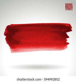 Brush stroke and texture. Grunge vector abstract hand - painted element. Underline and border.
