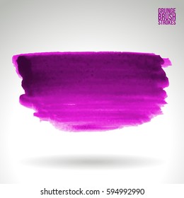 Brush stroke and texture. Grunge vector abstract hand - painted element. Underline and border.