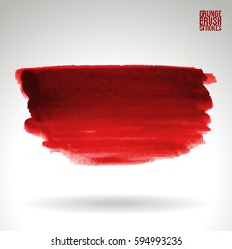 Brush stroke and texture. Grunge vector abstract hand - painted element. Underline and border.