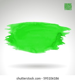 Brush stroke and texture. Grunge vector abstract hand - painted element. Underline and border.