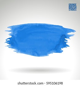 Brush stroke and texture. Grunge vector abstract hand - painted element. Underline and border.