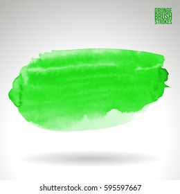 Brush stroke and texture. Grunge vector abstract hand - painted element. Underline and border.