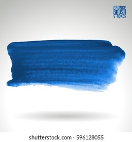 Brush stroke and texture. Grunge vector abstract hand - painted element. Underline and border.