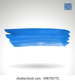 Brush stroke and texture. Grunge vector abstract hand - painted element. Underline and border.