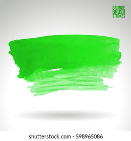 Brush stroke and texture. Grunge vector abstract hand - painted element. Underline and border.