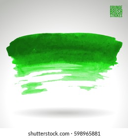 Brush stroke and texture. Grunge vector abstract hand - painted element. Underline and border.