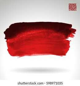 Brush stroke and texture. Grunge vector abstract hand - painted element. Underline and border.