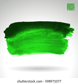 Brush stroke and texture. Grunge vector abstract hand - painted element. Underline and border.
