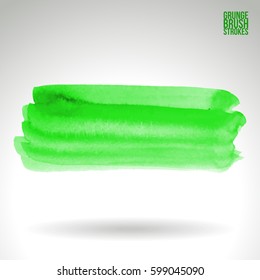Brush stroke and texture. Grunge vector abstract hand - painted element. Underline and border.