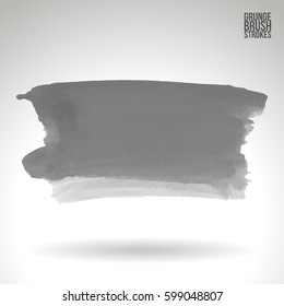 Brush stroke and texture. Grunge vector abstract hand - painted element. Underline and border.