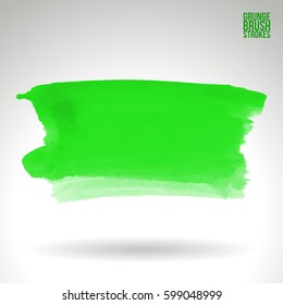 Brush stroke and texture. Grunge vector abstract hand - painted element. Underline and border.