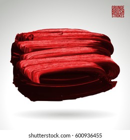 Brush stroke and texture. Grunge vector abstract hand - painted element. Underline and border.