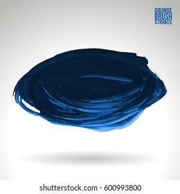 Brush stroke and texture. Grunge vector abstract hand - painted element. Underline and border.