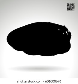 Brush stroke and texture. Grunge vector abstract hand - painted element. Underline and border.