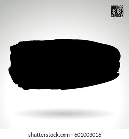 Brush stroke and texture. Grunge vector abstract hand - painted element. Underline and border.