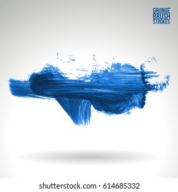 Brush stroke and texture. Grunge vector abstract hand - painted element. Underline and border.