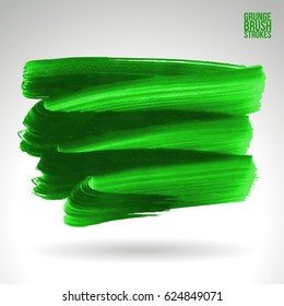 Brush stroke and texture. Grunge vector abstract hand - painted element. Underline and border design.