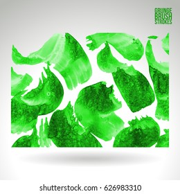 Brush stroke and texture. Grunge vector abstract hand - painted element. Underline and border design.