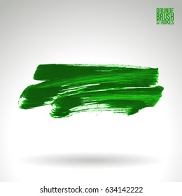 Brush stroke and texture. Grunge vector abstract hand - painted element. Underline and border design.