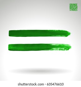 Brush stroke and texture. Grunge vector abstract hand - painted element. Underline and border design.