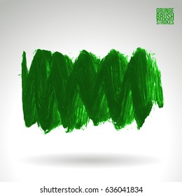 Brush stroke and texture. Grunge vector abstract hand - painted element. Underline and border design.