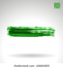 Brush stroke and texture. Grunge vector abstract hand - painted element. Underline and border design.