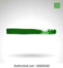 Brush stroke and texture. Grunge vector abstract hand - painted element. Underline and border design.