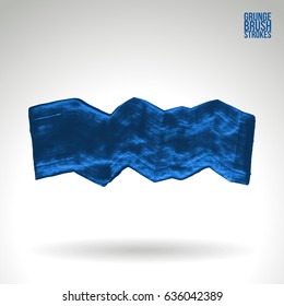 Brush stroke and texture. Grunge vector abstract hand - painted element. Underline and border design.