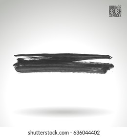 Brush stroke and texture. Grunge vector abstract hand - painted element. Underline and border design.