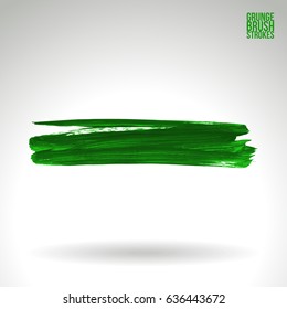 Brush stroke and texture. Grunge vector abstract hand - painted element. Underline and border design.