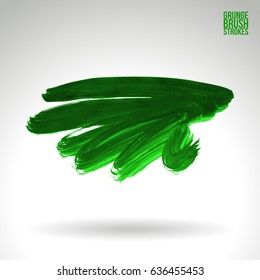 Brush stroke and texture. Grunge vector abstract hand - painted element. Underline and border design.