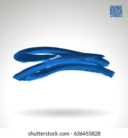 Brush stroke and texture. Grunge vector abstract hand - painted element. Underline and border design.