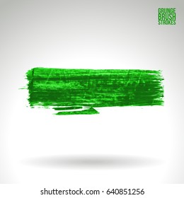 Brush stroke and texture. Grunge vector abstract hand - painted element. Underline and border design.