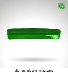 Brush stroke and texture. Grunge vector abstract hand - painted element. Underline and border design.