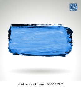 Brush stroke and texture. Grunge vector abstract hand - painted element. Underline and border design.
