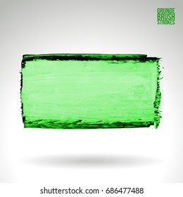 Brush stroke and texture. Grunge vector abstract hand - painted element. Underline and border design.