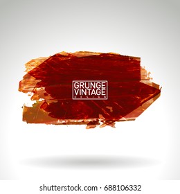 Brush stroke and texture. Grunge vector abstract hand - painted element. Underline and border design.