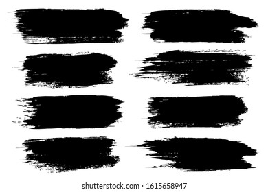 Vector Black Paint Ink Brush Stroke Stock Vector (Royalty Free ...