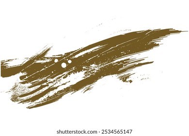 Brush stroke and texture. Smear brush, Acrylic white-blue texture brush stroke hand drawing, isolated on white background.