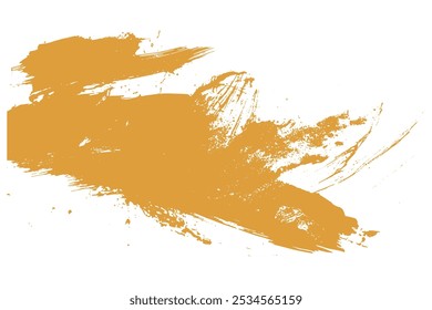 Brush stroke and texture. Smear brush, Acrylic white-blue texture brush stroke hand drawing, isolated on white background.