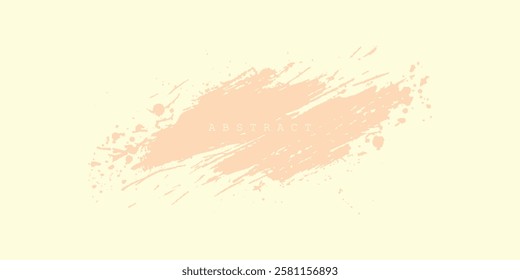 Brush stroke and texture. Smear brush on a white background.
