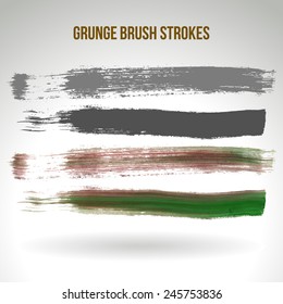 Brush stroke and texture. Vector design.