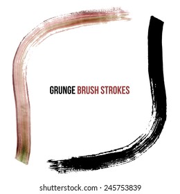 Brush stroke and texture. Vector design.