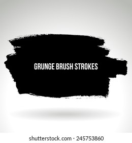 Brush stroke and texture. Vector design.
